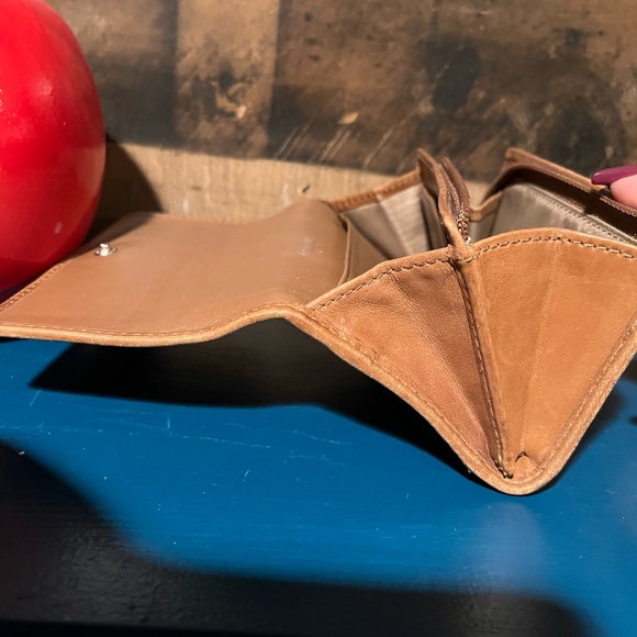 Coach Wallet Brown Signature C Small Compact Y2K - Picture 8 of 9